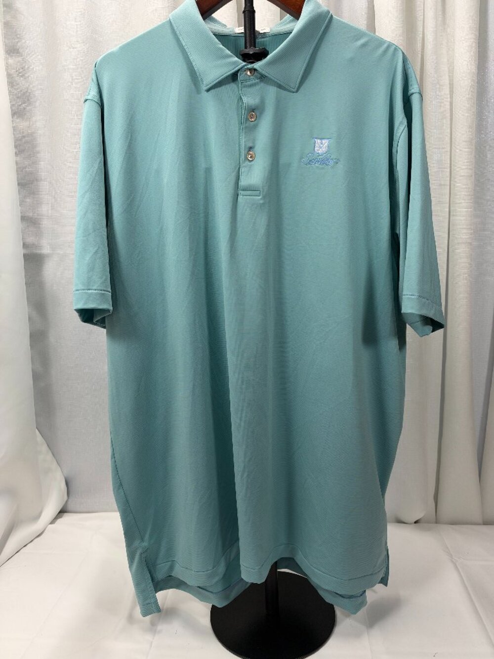 Peter Millar Crown Sport Jubilee Stripe Performance Polo Shirt XXL